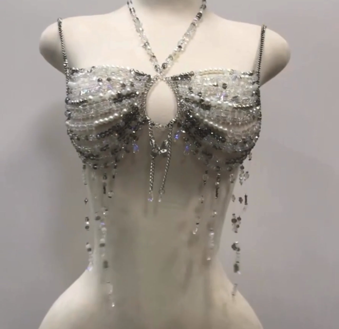 Diamond Drip Beaded Top