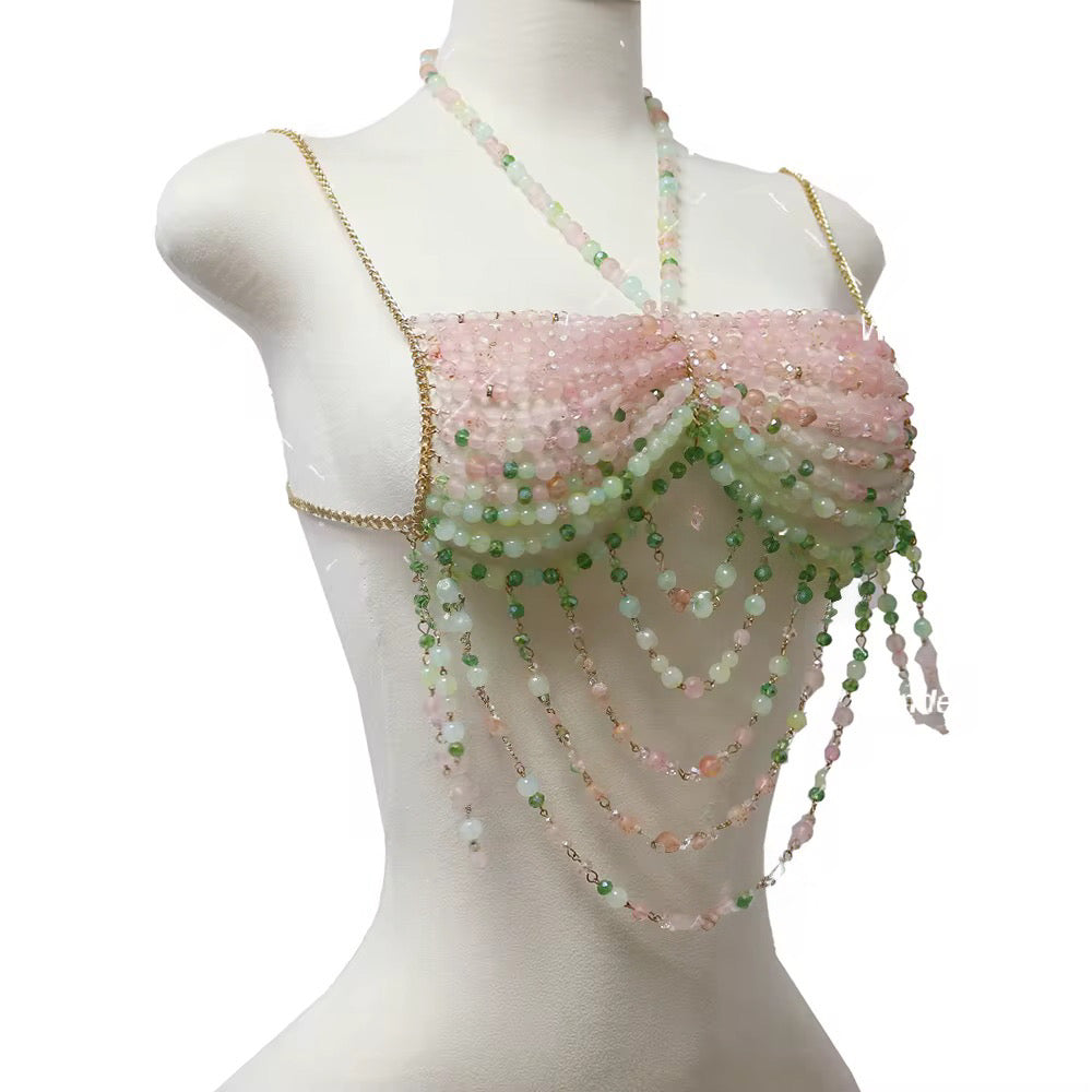 Garden Glow Beaded Top