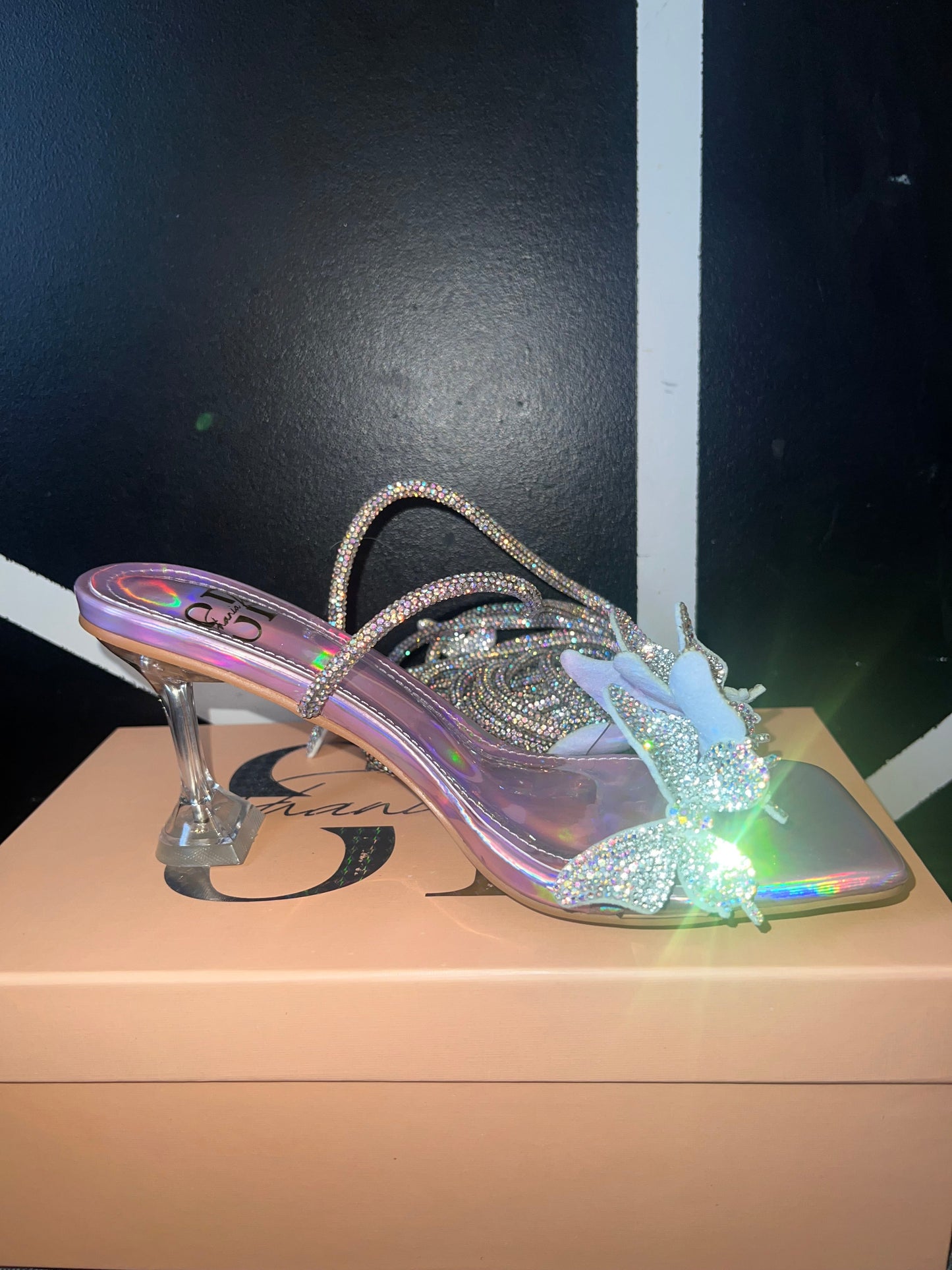 Crystal Butterfly Heels (Dec 21st PRE ORDERS)