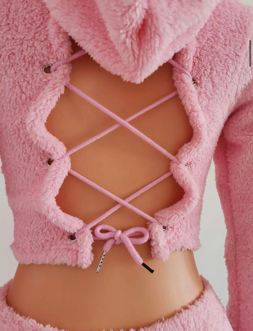 Tie Sweatsuit (PINK)