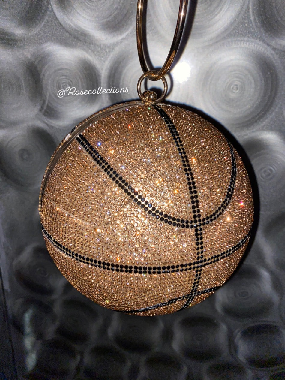 Crystal Basketball Hand Bag