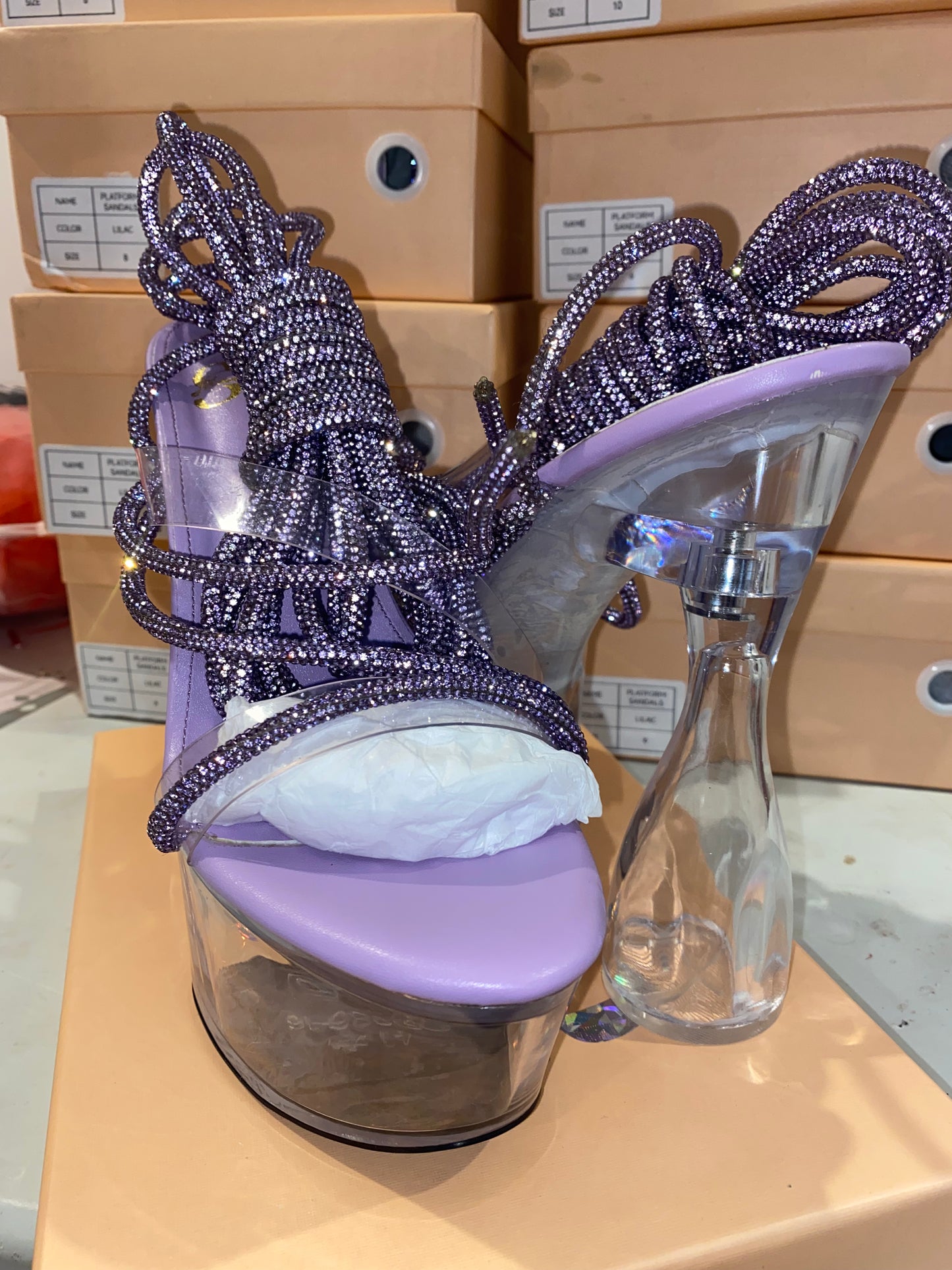 Lilac Crystal Platform