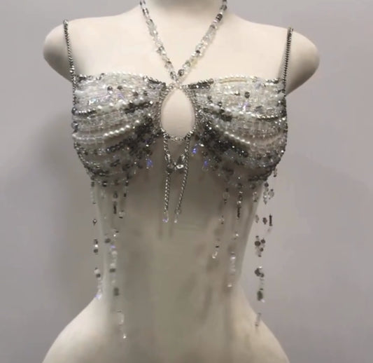 Diamond Drip Beaded Top
