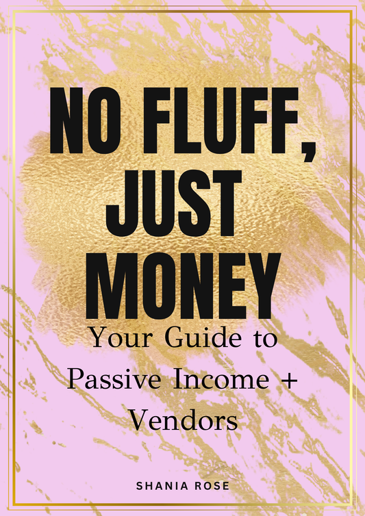 ✨ No Fluff, Just Money — Passive Income + Vendor Guide