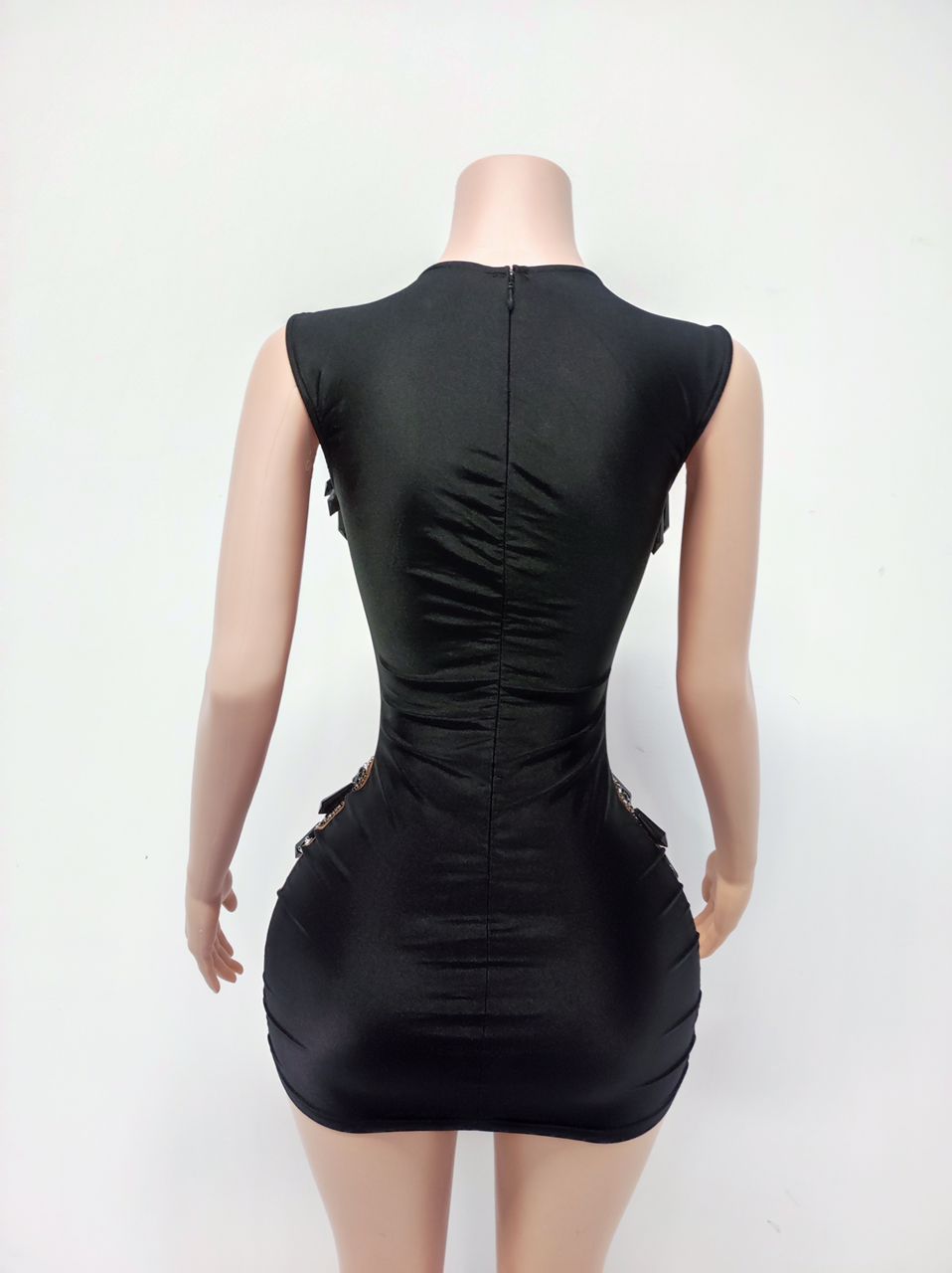 Tonëa Crystal Mini Dress (Black)