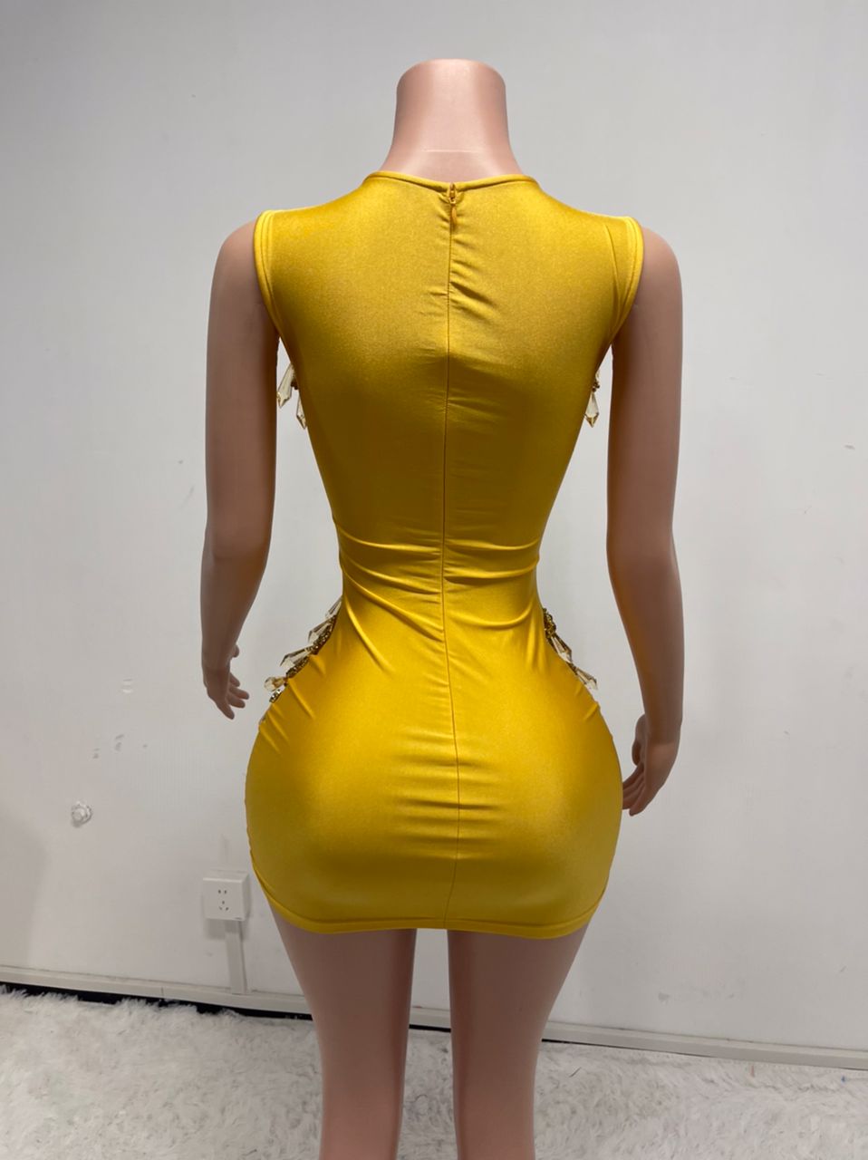 Chandelier Mini Dress (Gold)