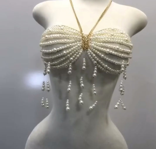 Pearl Beaded Top
