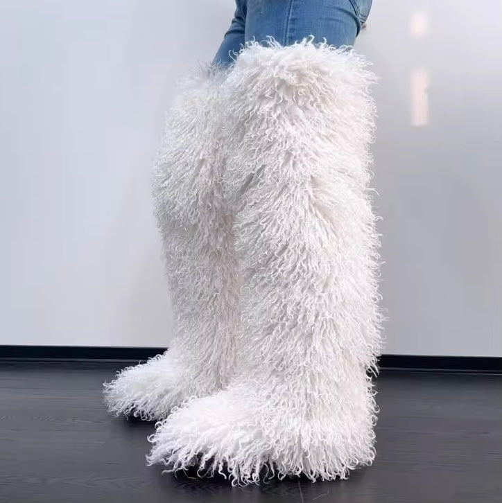 Mongolian Shear Luxe Boots