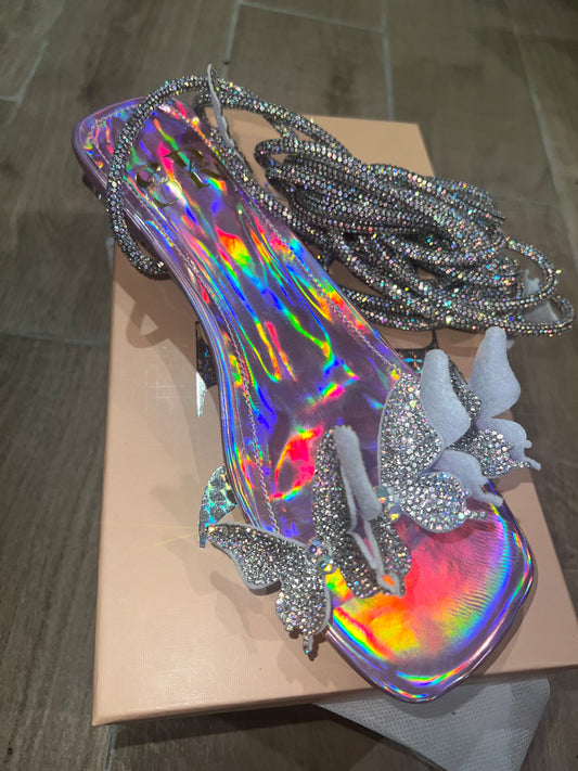 Crystal Butterfly Sandals
