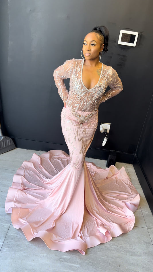 Pink Crystal Gown (Sale Gown)