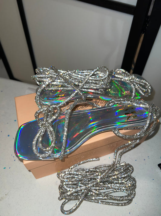 Holographic Crystal Sandals