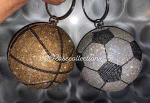 Crystal Soccer Hand Bag
