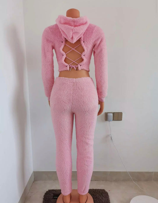 Tie Sweatsuit (PINK)