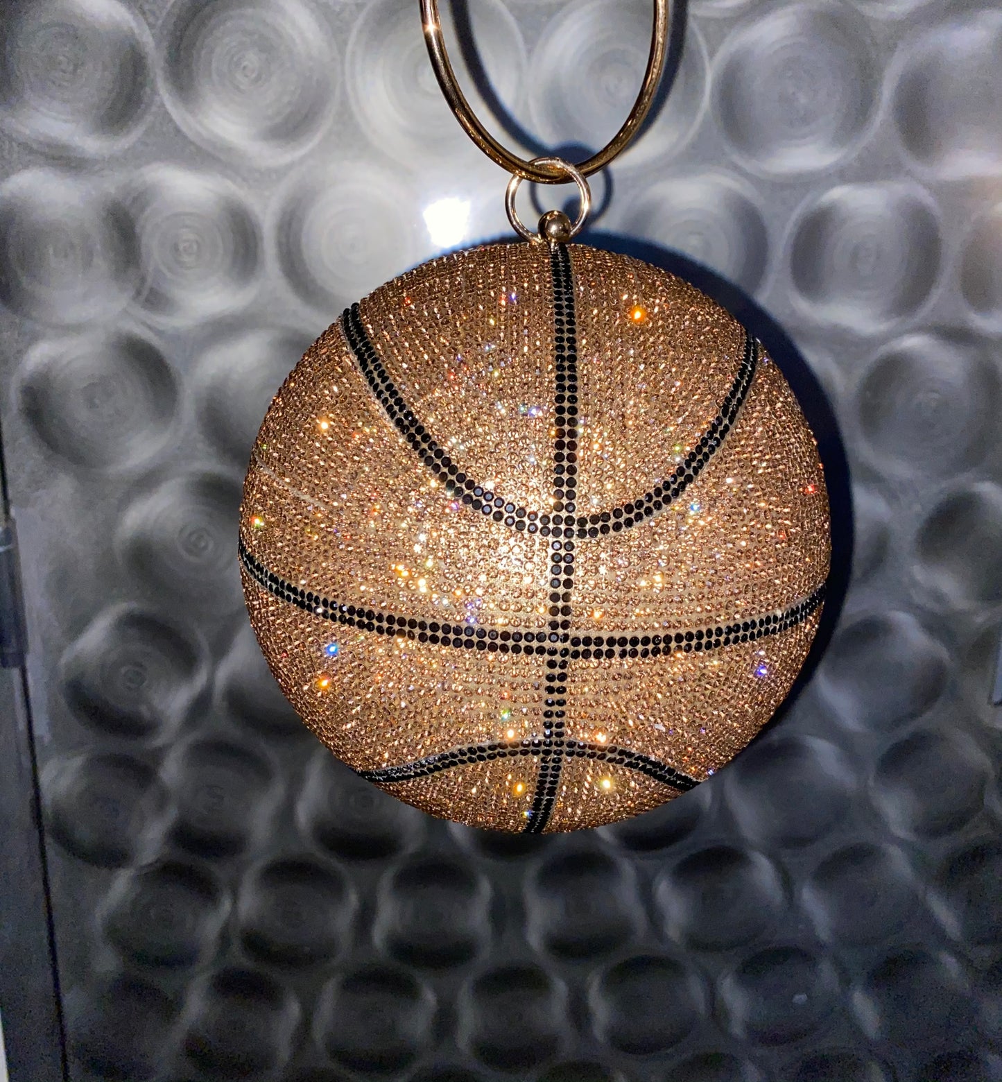 Crystal Basketball Hand Bag