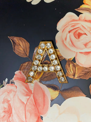 Crystal “A” Charm
