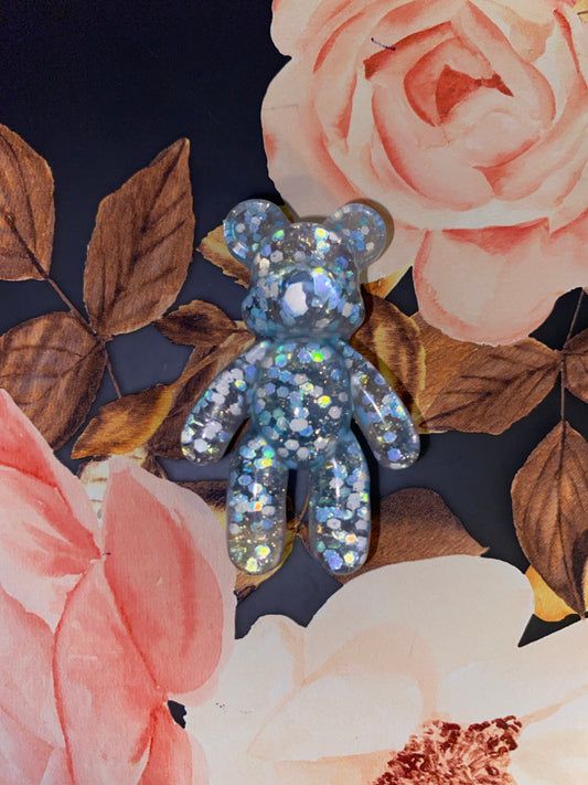 Blue Glitter teddy