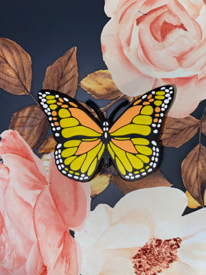 Yellow butterfly charm