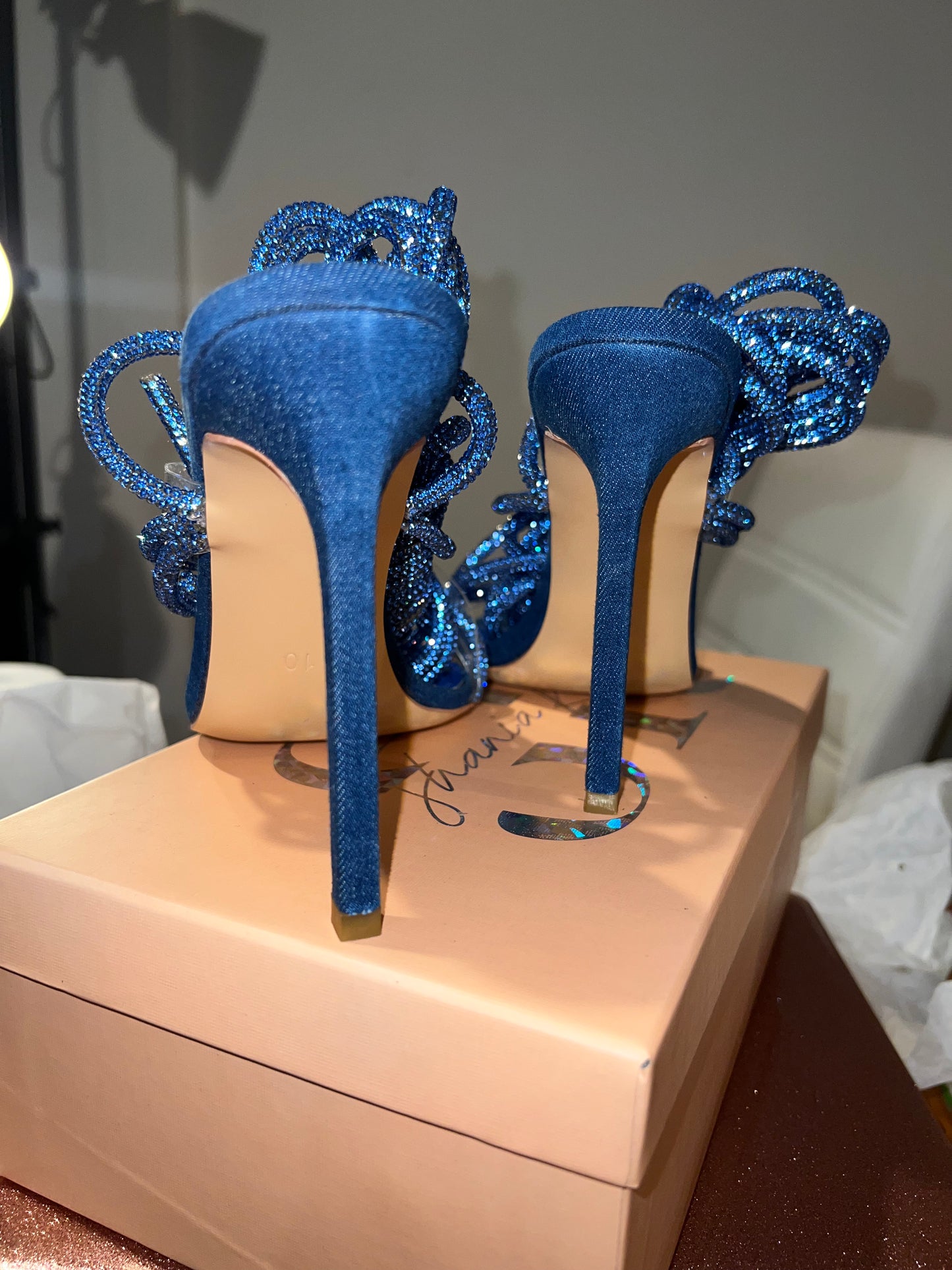 Blue Denim Crystal